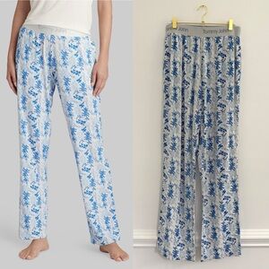 Tommy John Second Skin Sleep Pants Womens Size Small Floral Blue Lounge Comfy